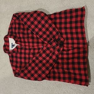 Lands end men's fleece lined flannel. NWOT. NEVER WORN.